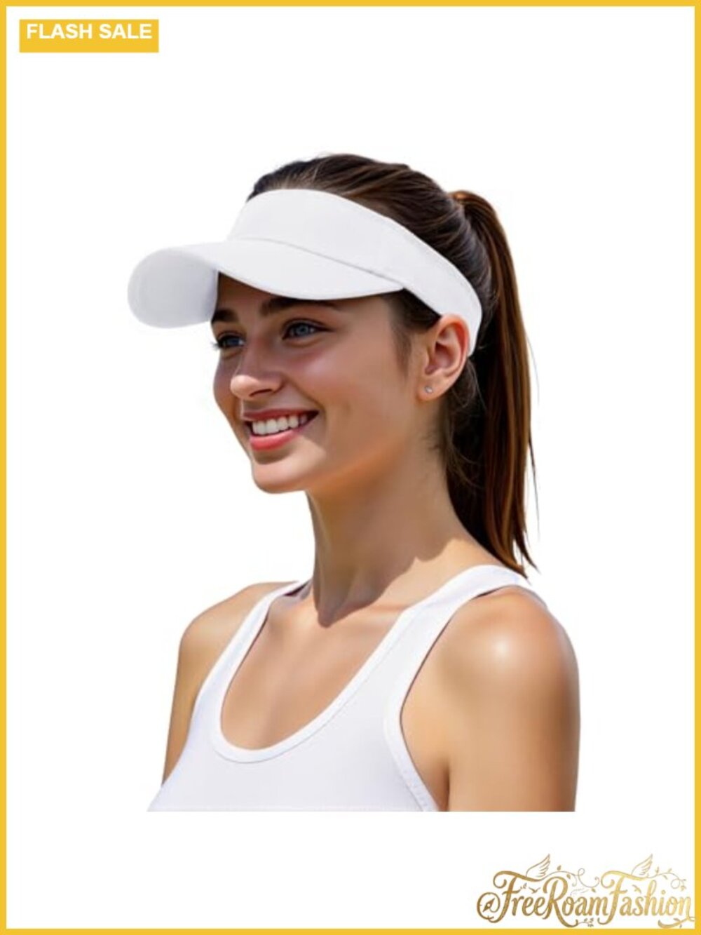 Women's Lightweight Quick-Dry Golf Sun Visor Adjustable Open-Top